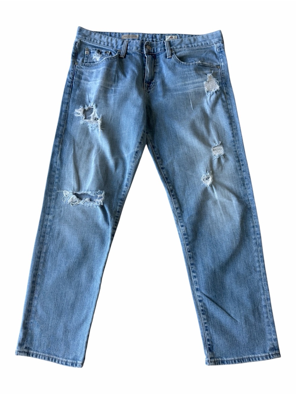 ✅ Adriano Goldschmied Distressed The Ex-Boyfriend slim Light Wash Jeans Size 30R